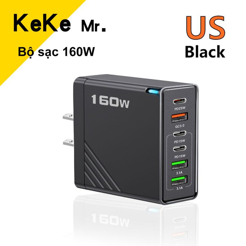 Cóc sạc nhanh 160W 3USB 3PD Cóc sạc nhanh 160W 3USB 3PD