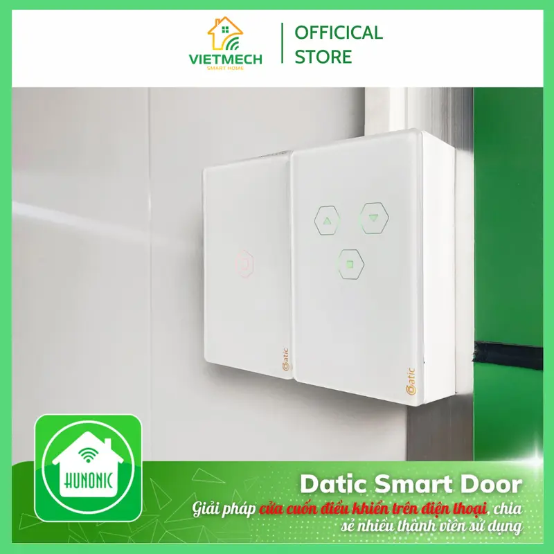 Công tắc cửa cuốn Wifi Hunonic Datic