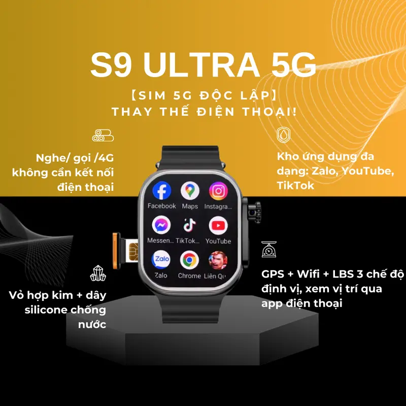 Đồng Hồ Lắp Sim TechX S9 Ultra 5G