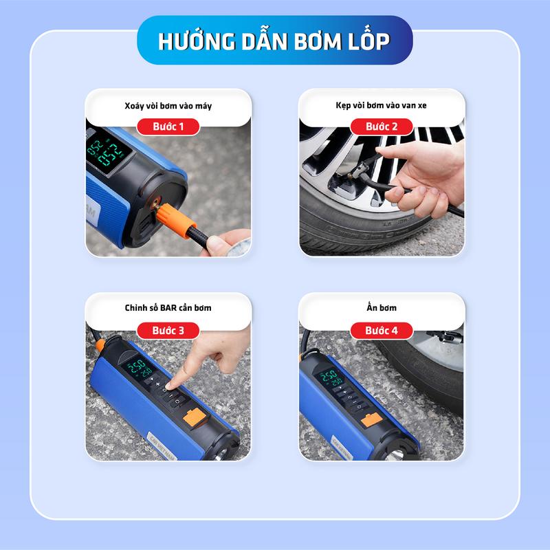 Kích Bình Ô tô Xe Máy 4in1 CAR VIETNAM 2025 3 Kích Bình Ô tô Xe Máy 4in1 CAR VIETNAM