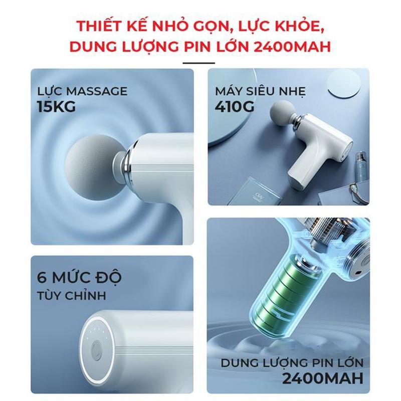 Máy Massage Cầm Tay Hitoko 4 Đầu 6 Máy Massage Cầm Tay Hitoko 4 Đầu 6