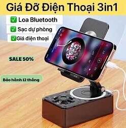 loa Bluetooth 3 trong 1 Tích Hợp Sạc Dự Phòng