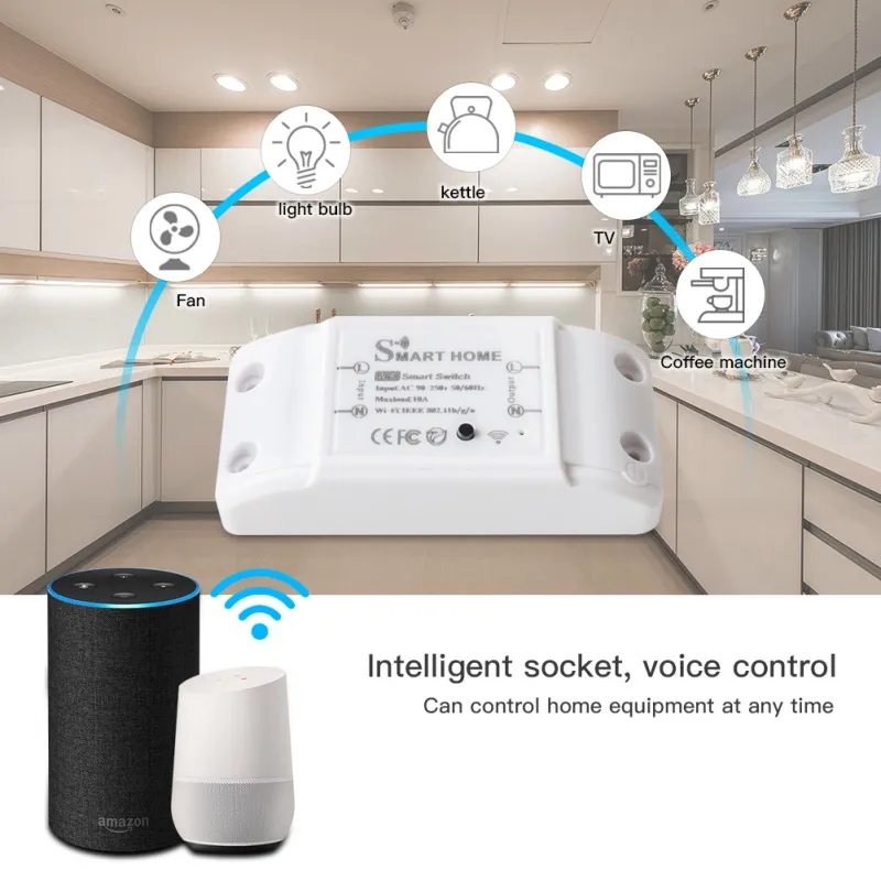 Công Tắc Wifi Smart Switch 10A qua App điện thoại Công Tắc Wifi Smart Switch 10A