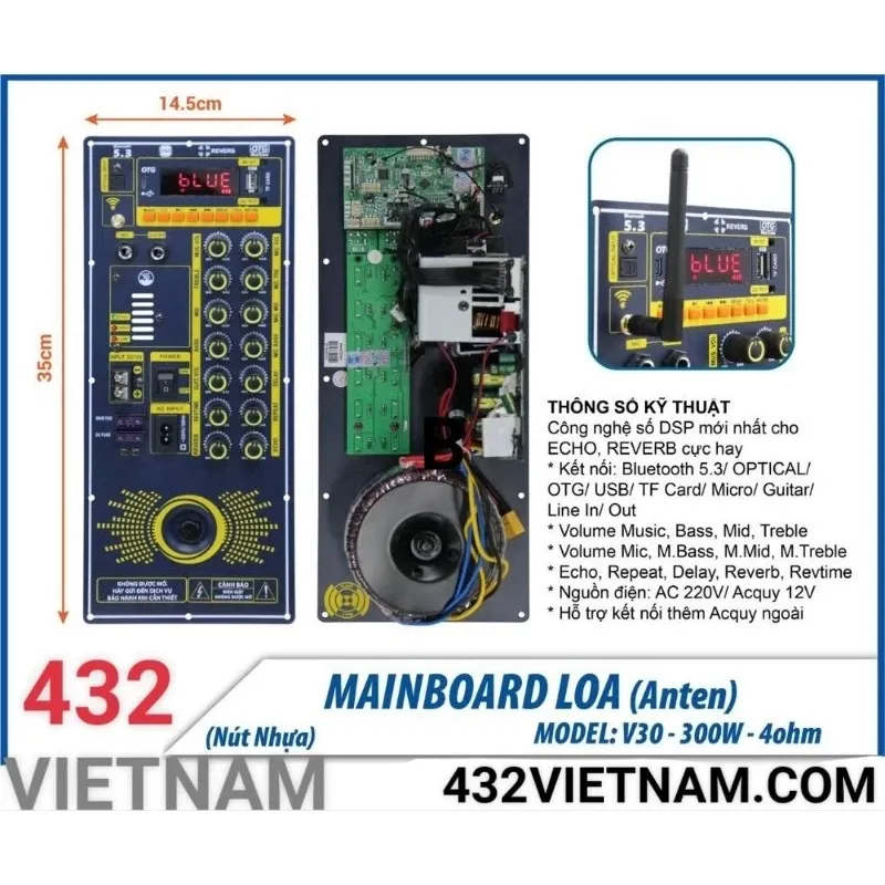 Mạch Loa Kéo Bass 40cm hoặc Bass 50cm Mạch Loa Kéo Bass 40cm
