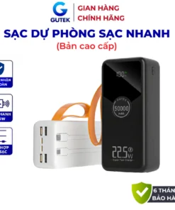 Sạc dự phòng 50000mAh Gutek GT240