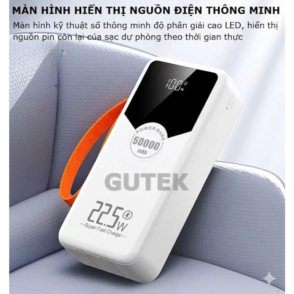 Sạc dự phòng 50000mAh Gutek GT240 Sạc dự phòng 50000mAh Gutek GT240