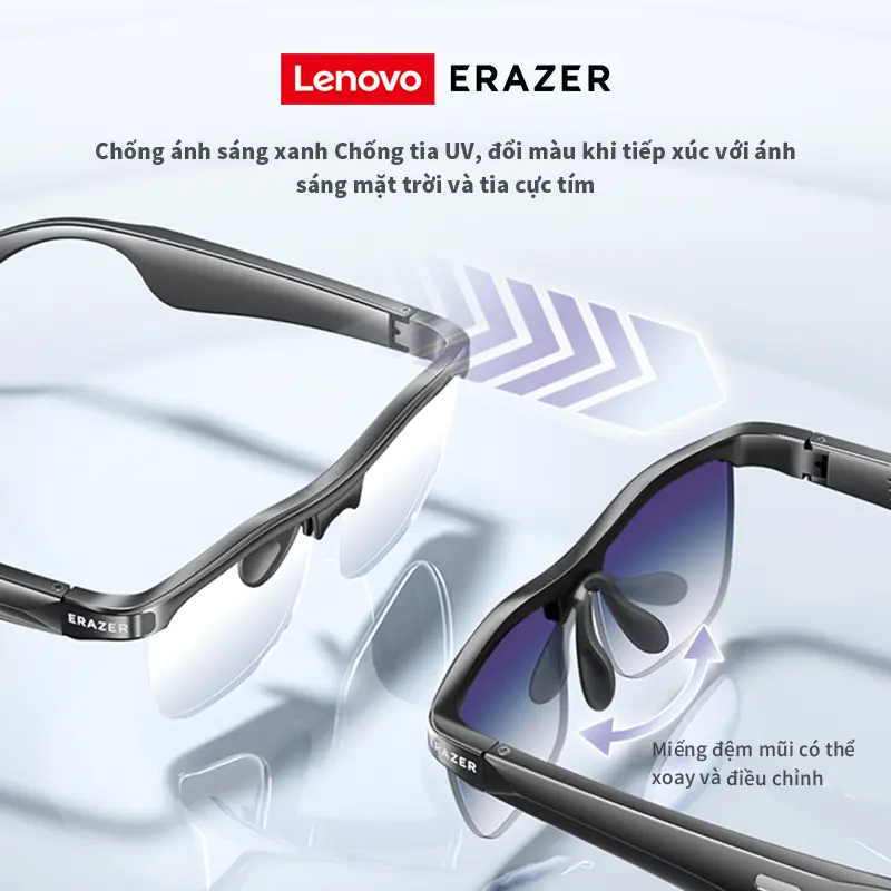 Kính phiên dịch AI Lenovo ERAZER SG10PRO Kính phiên dịch AI Lenovo ERAZER SG10PRO