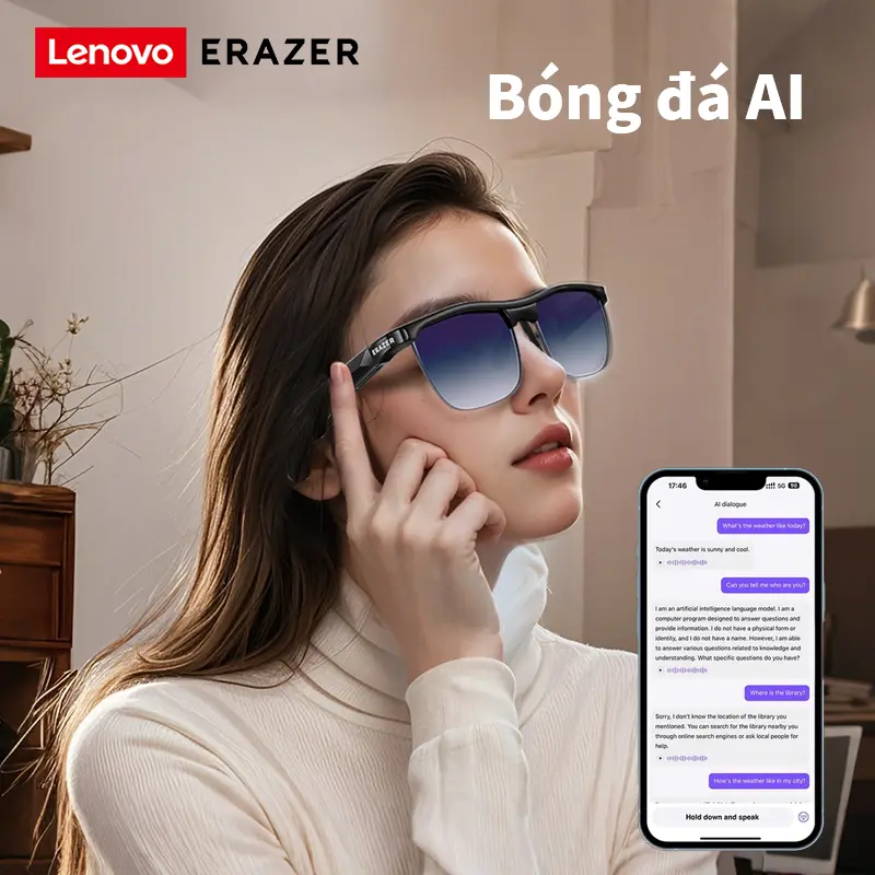 Kính phiên dịch AI Lenovo ERAZER SG10PRO Kính phiên dịch AI Lenovo ERAZER SG10PRO