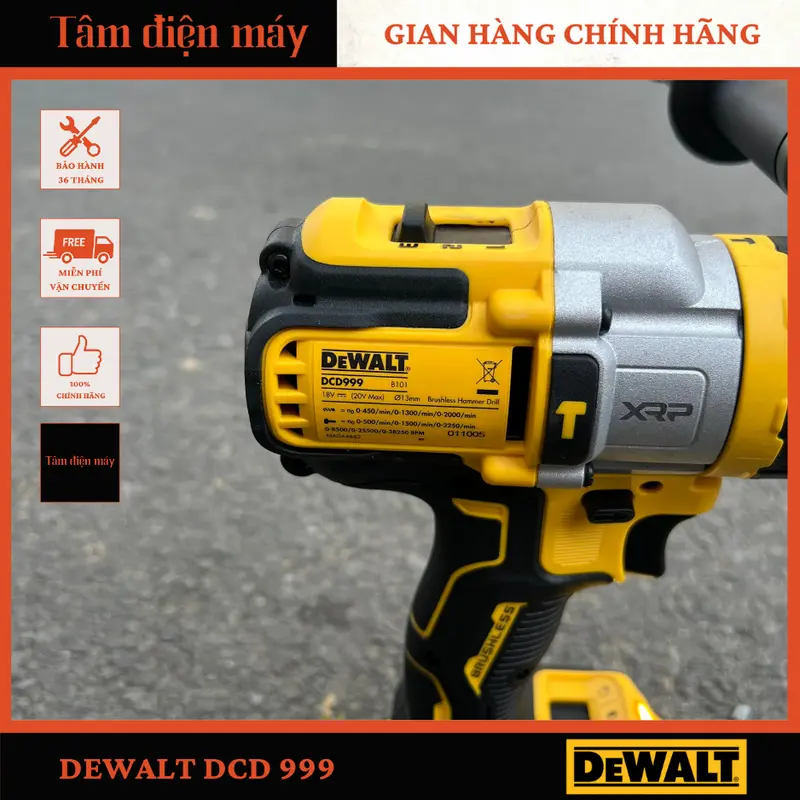 Máy Khoan Pin Rút Lõi Dewalt DCD 999 2 Máy Khoan Pin Rút Lõi Dewalt DCD 999
