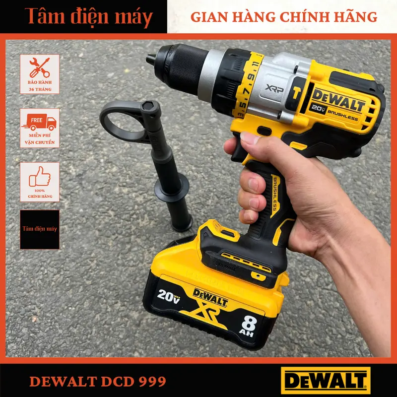 Máy Khoan Pin Rút Lõi Dewalt DCD 999 Máy Khoan Pin Rút Lõi Dewalt DCD 999