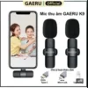 Mic thu âm cài áo không dây GAERU K9 Mic thu âm cài áo không dây GAERU K9