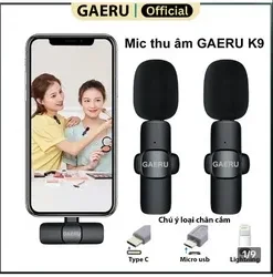 Mic thu âm cài áo không dây GAERU K9