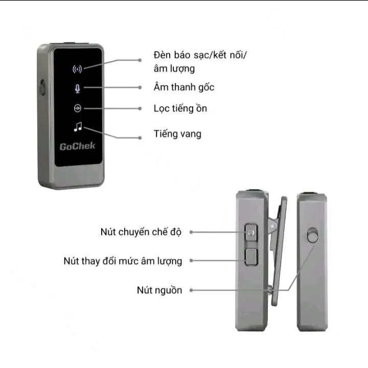 Micro thu âm không dây GoChek Ultra S24 Micro thu âm không dây GoChek Ultra S24