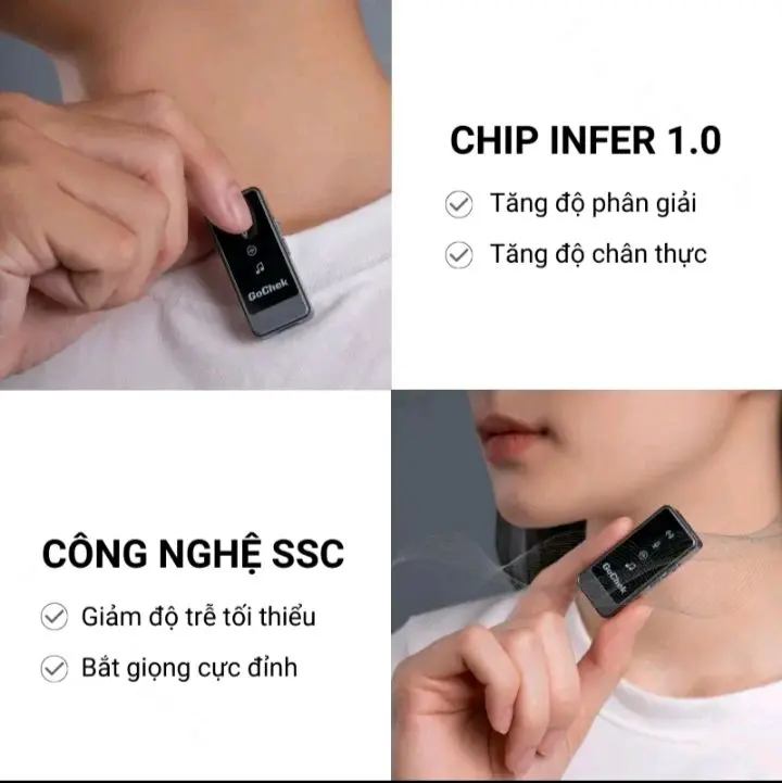 Micro thu âm không dây GoChek Ultra S24 Micro thu âm không dây GoChek Ultra S24