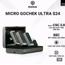 Micro thu âm không dây GoChek Ultra S24 f Micro thu âm không dây GoChek Ultra S24