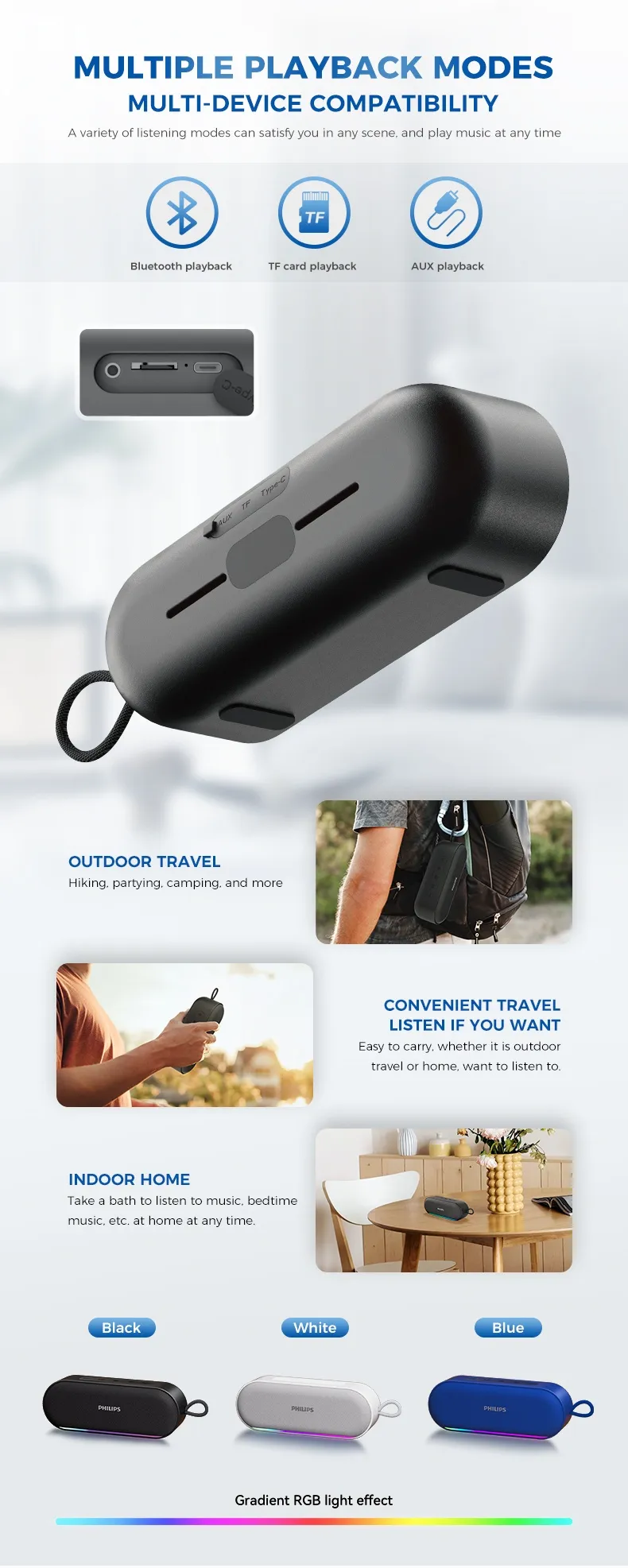 Loa Bluetooth Philips TAS2250 3 Loa Bluetooth Philips TAS2250