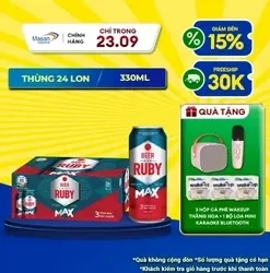 Thùng Bia Red Ruby Max 330ml