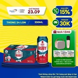 Thùng Bia Red Ruby Max 330ml a Thùng Bia Red Ruby Max 330ml