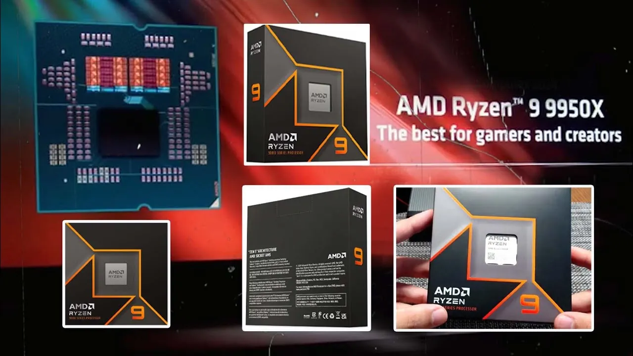 TRAY CPU AMD Ryzen 9 9950X TRAY CPU AMD Ryzen 9 9950X