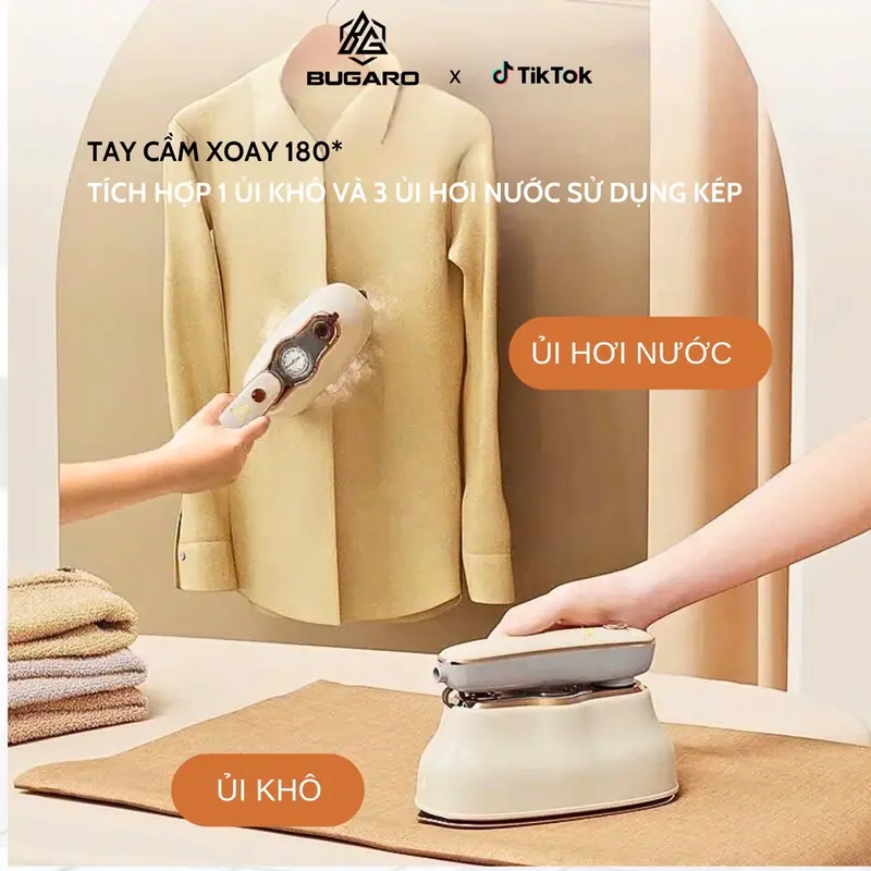 Bàn ủi hơi nước cầm tay BG-12 BUGARO Bàn ủi hơi nước cầm tay BG-12 BUGARO