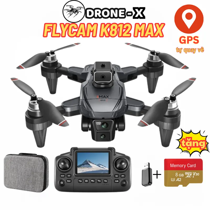 Flycam K812 Max - Khởi Đầu Đam Mê Quay Phim Trên Không Flycam K812 Max
