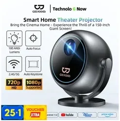 Máy chiếu GOOJODOQ 180ANSI Mini