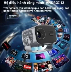 Máy chiếu mini 670PRO Full HD 4k 8800 Lumens, Mini Projector 670pro