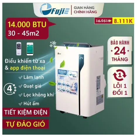 Máy lạnh di động FUJIHOME MPAC14 14000BTU Máy lạnh di động FUJIHOME MPAC14 14000BTU