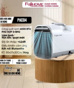 Máy lạnh di động Fujihome PAC04 4000BTU 8m2 Máy lạnh di động Fujihome PAC04 4000BTU 8m2