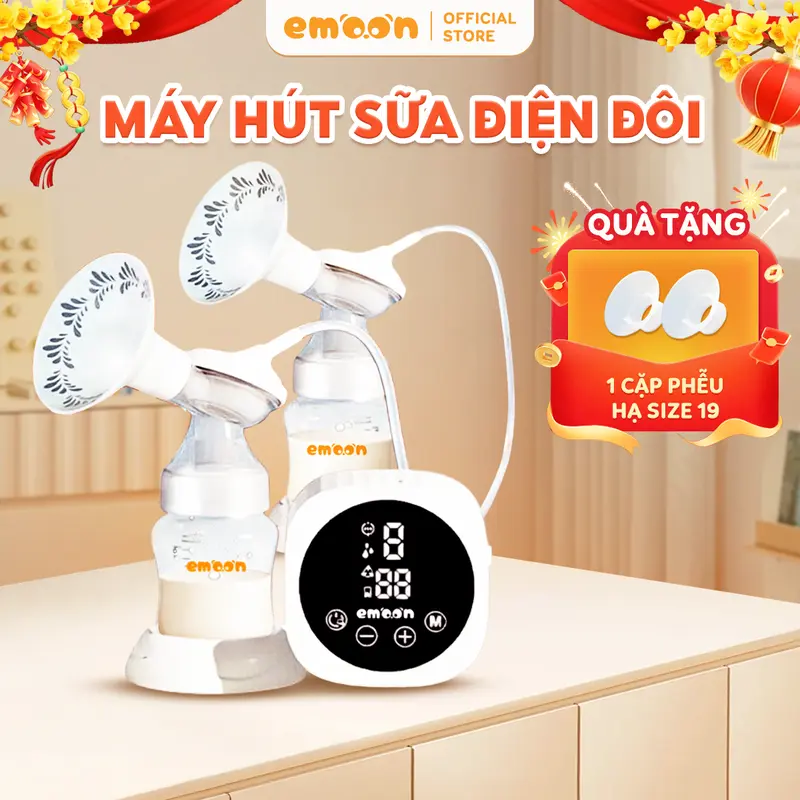 Máy Hút Sữa Điện Đôi EMOON 3 chế độ Máy Hút Sữa Điện Đôi EMOON