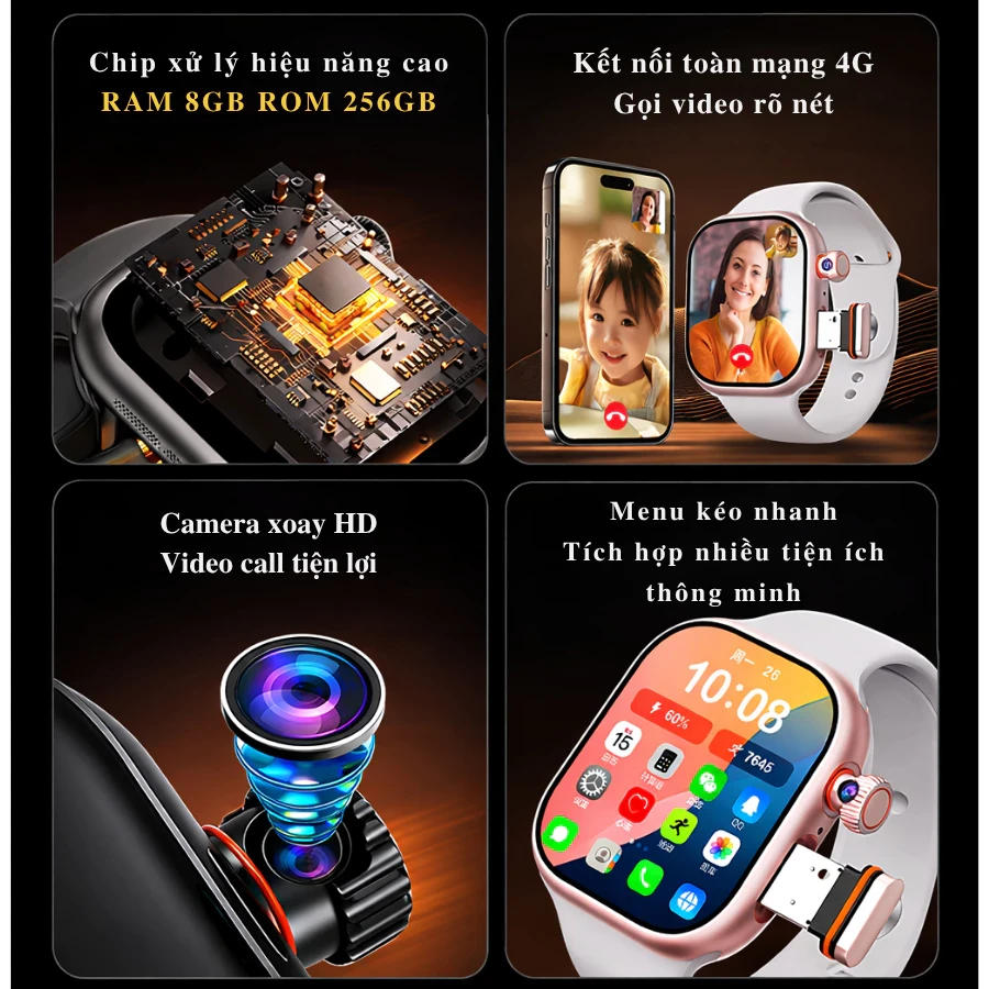 Đồng Hồ Thông Minh Lắp Sim Z1 Promax Đồng Hồ Thông Minh Lắp Sim Z1 Promax