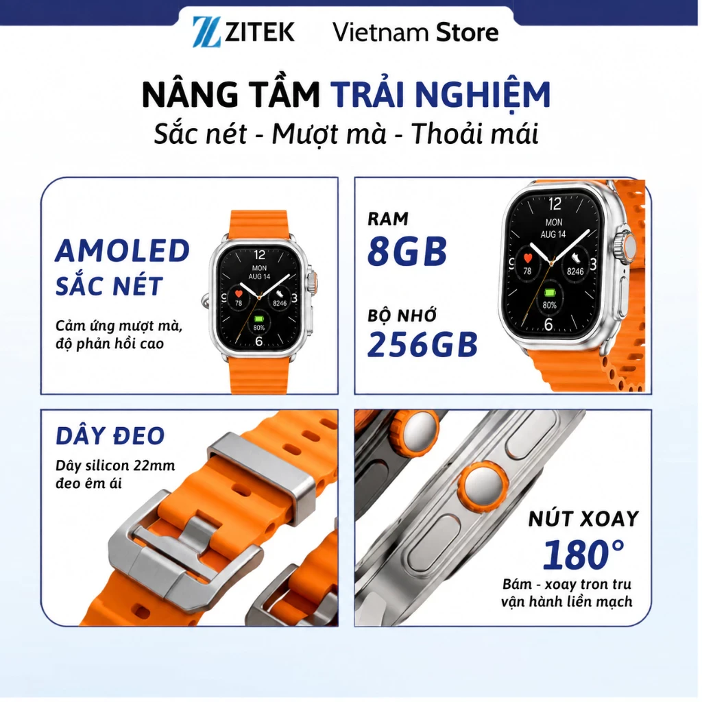 Đồng Hồ Thông Minh ZITEK DW100 Đồng Hồ Thông Minh ZITEK DW100