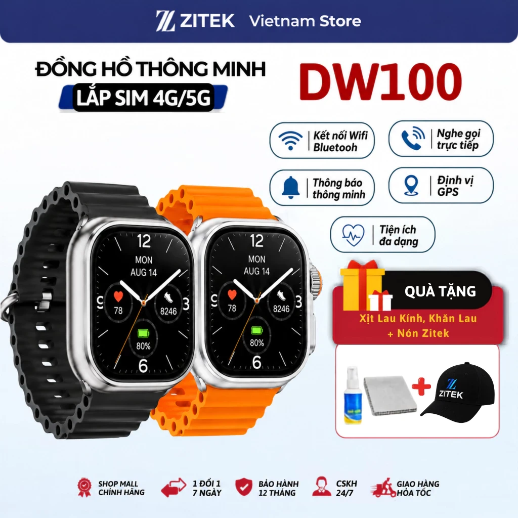 Đồng Hồ Thông Minh ZITEK DW100 Đồng Hồ Thông Minh ZITEK DW100